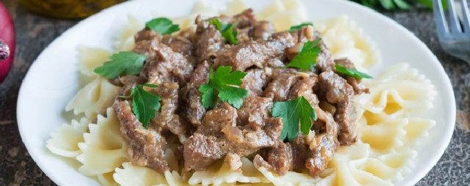 Bœuf stroganoff classique